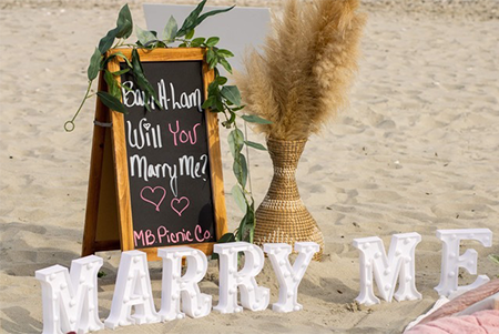 Marry me letters