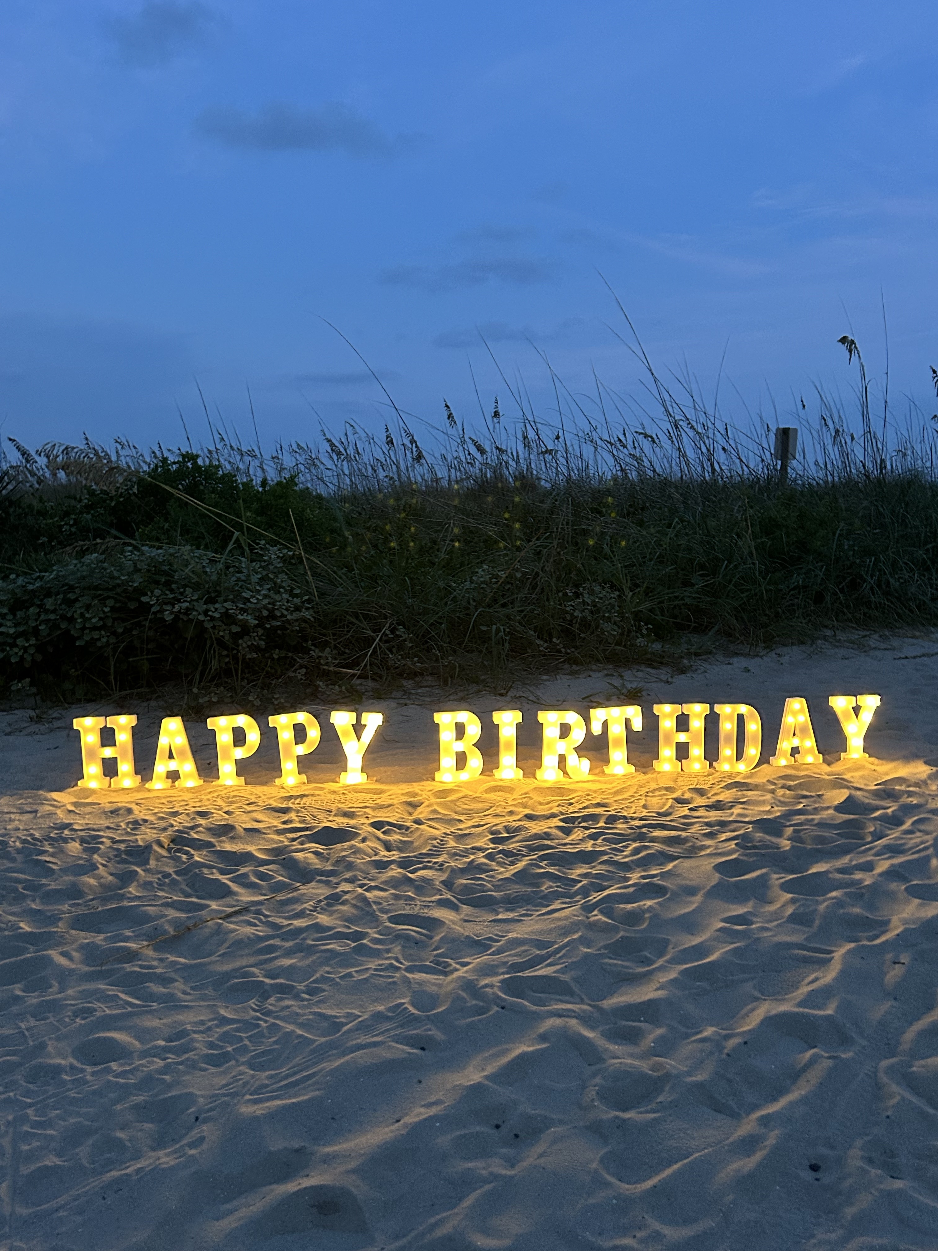 Happy Birthday light up sign